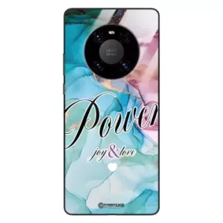 Etui Black Case Glass Marble Elegance do HUAWEI MATE 40 PRO Marmurkowe