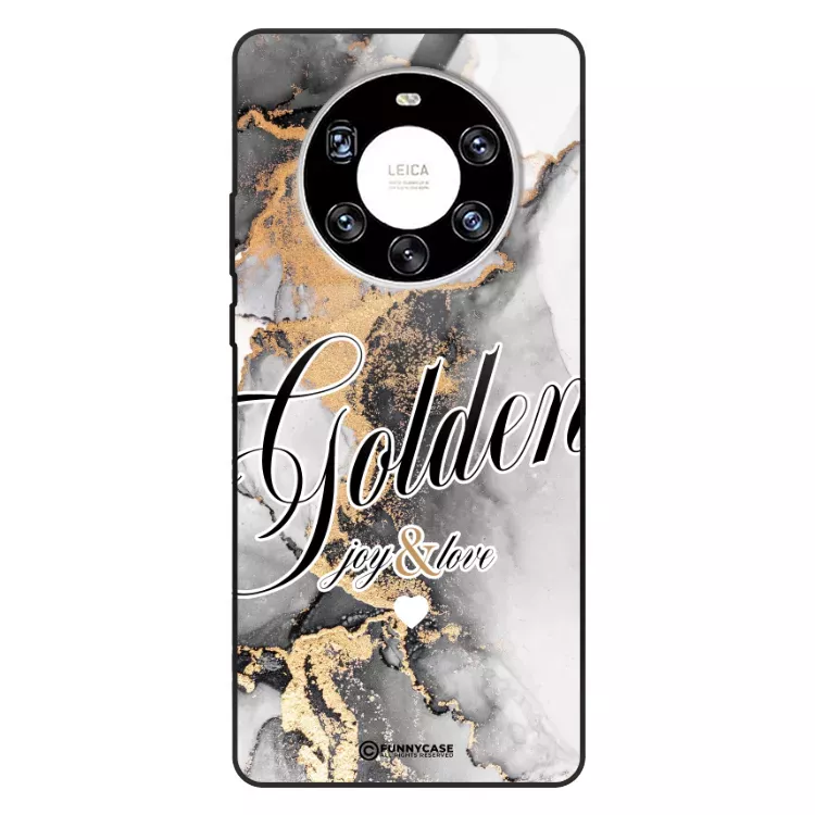 Etui Black Case Glass Marble Elegance do HUAWEI MATE 40 PRO PLUS Marmurkowe