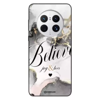 Etui Black Case Glass Marble Elegance do HUAWEI MATE 50 PRO Marmurkowe