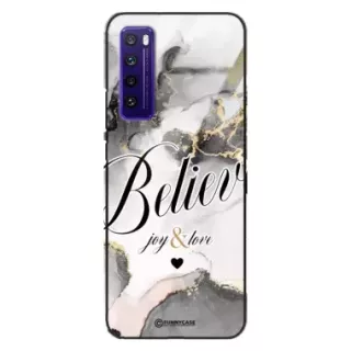 Etui Black Case Glass Marble Elegance do HUAWEI NOVA 7 Marmurkowe