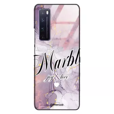 Etui Black Case Glass Marble Elegance do HUAWEI NOVA 7 PRO Marmurkowe