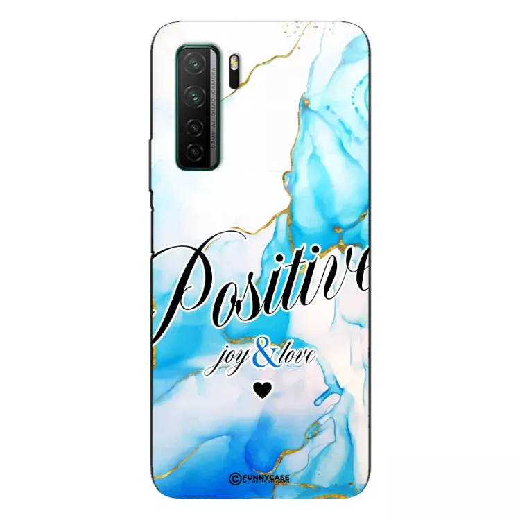 Etui Black Case Glass Marble Elegance do HUAWEI P40 LITE 5G Marmurkowe