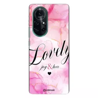 Etui Black Case Glass Marble Elegance do HUAWEI NOVA 8 Marmurkowe