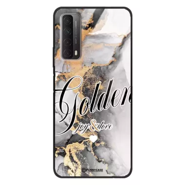 Etui Black Case Glass Marble Elegance do HUAWEI P SMART 2021 Marmurkowe