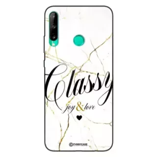 Etui Black Case Glass Marble Elegance do HUAWEI P40 LITE E Marmurkowe
