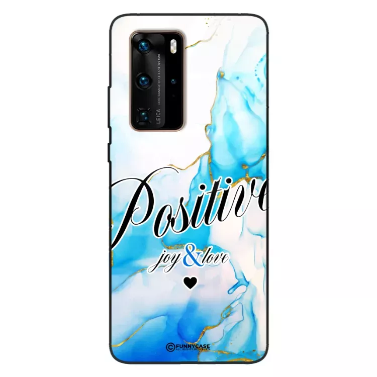 Etui Black Case Glass Marble Elegance do HUAWEI P40 PRO Marmurkowe