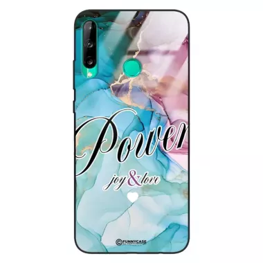 Etui Black Case Glass Marble Elegance do HUAWEI Y7P 2020 Marmurkowe