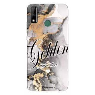Etui Black Case Glass Marble Elegance do HUAWEI Y8S Marmurkowe