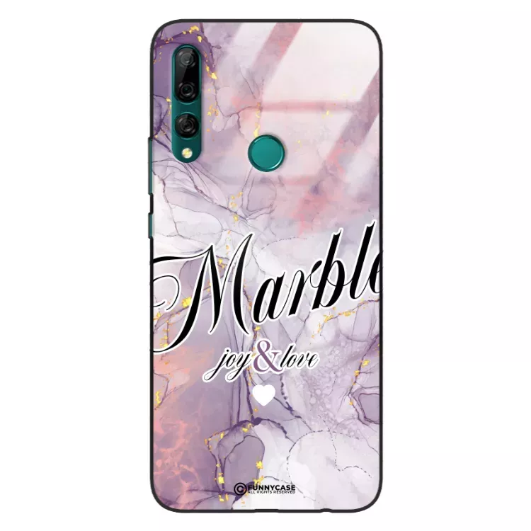 Etui Black Case Glass Marble Elegance do HUAWEI Y9 PRIME 2019 Marmurkowe