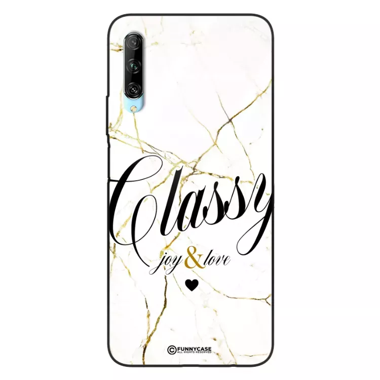 Etui Black Case Glass Marble Elegance do HUAWEI HONOR 9X PRO Marmurkowe