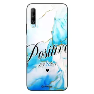 Etui Black Case Glass Marble Elegance do HUAWEI Y9S Marmurkowe