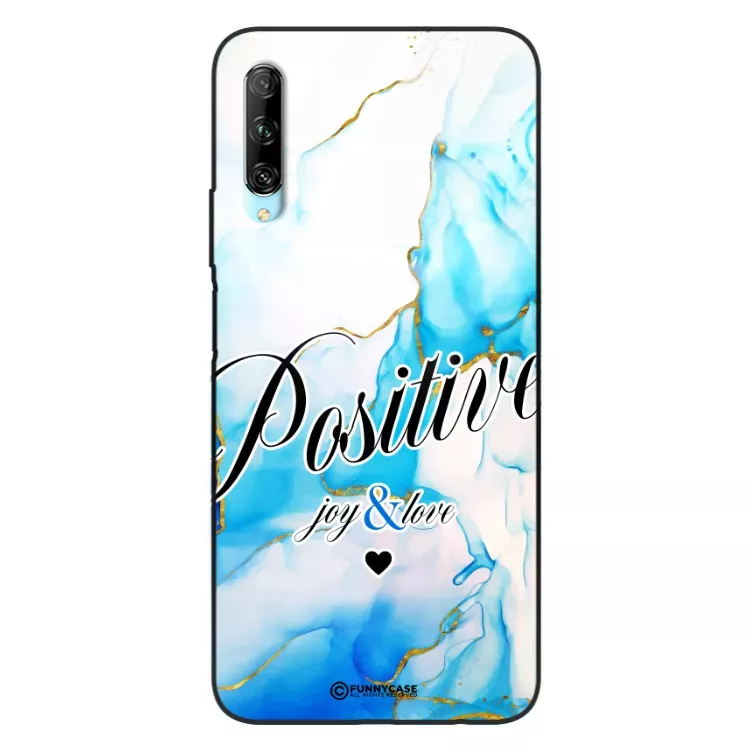 Etui Black Case Glass Marble Elegance do HUAWEI Y9S Marmurkowe