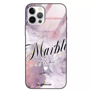 Etui Black Case Glass Marble Elegance do APPLE IPHONE 12 PRO Marmurkowe