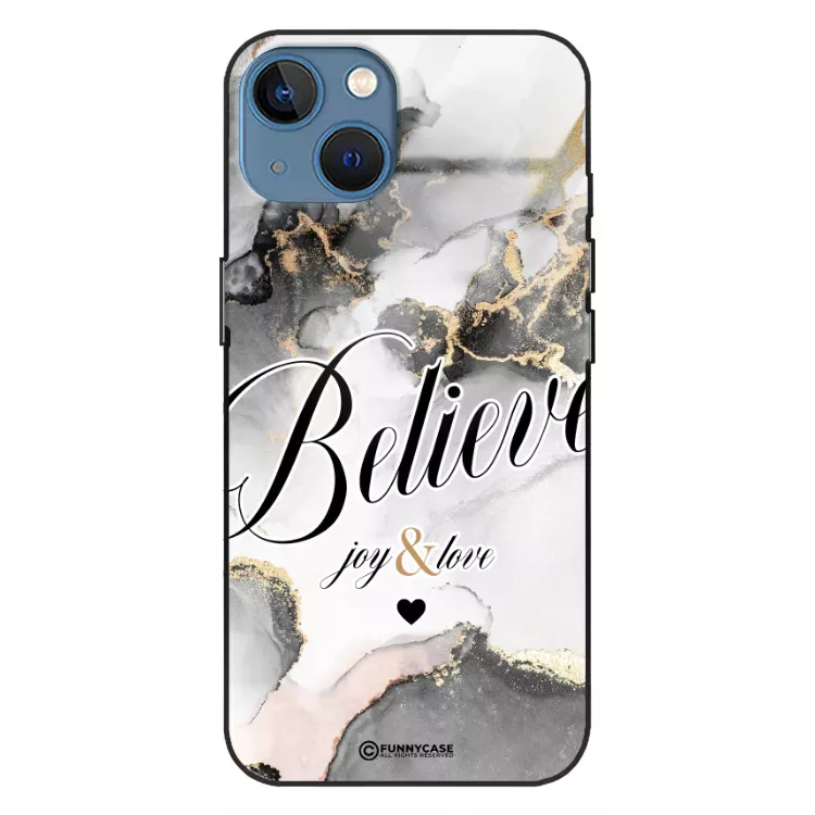 Etui Black Case Glass Marble Elegance do APPLE IPHONE 15 Marmurkowe