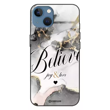 Etui Black Case Glass Marble Elegance do APPLE IPHONE 15 Marmurkowe