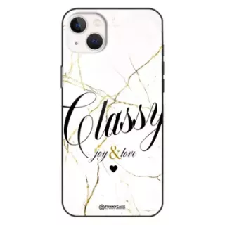 Etui Black Case Glass Marble Elegance do APPLE IPHONE 15 PLUS Marmurkowe