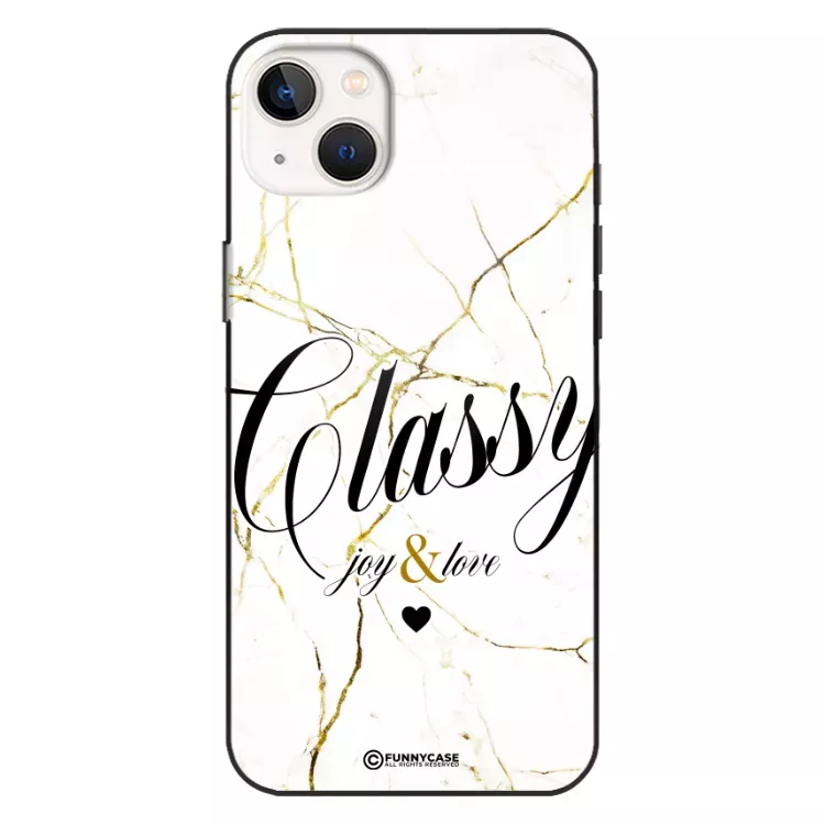 Etui Black Case Glass Marble Elegance do APPLE IPHONE 15 PLUS Marmurkowe
