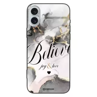 Etui Black Case Glass Marble Elegance do APPLE IPHONE 16 PLUS Marmurkowe