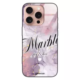 Etui Black Case Glass Marble Elegance do APPLE IPHONE 16 PRO Marmurkowe