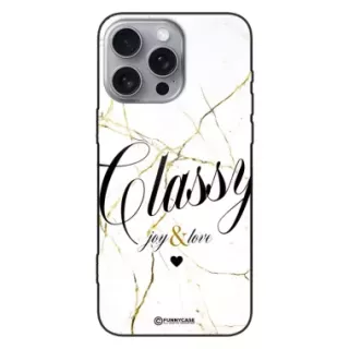 Etui Black Case Glass Marble Elegance do APPLE IPHONE 16 PRO MAX Marmurkowe
