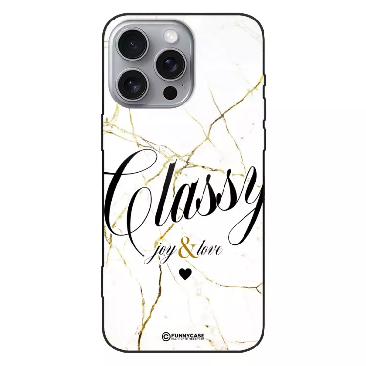Etui Black Case Glass Marble Elegance do APPLE IPHONE 16 PRO MAX Marmurkowe