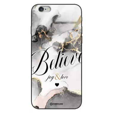 Etui Black Case Glass Marble Elegance do APPLE IPHONE 6 Marmurkowe
