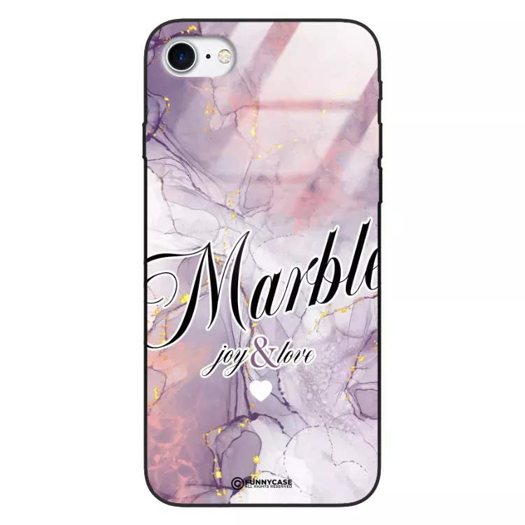 Etui Black Case Glass Marble Elegance do APPLE IPHONE 7 Marmurkowe