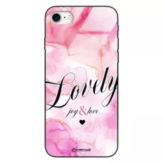 Etui Black Case Glass Marble Elegance do APPLE iPHONE SE3 Marmurkowe