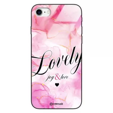 Etui Black Case Glass Marble Elegance do APPLE iPHONE SE3 Marmurkowe