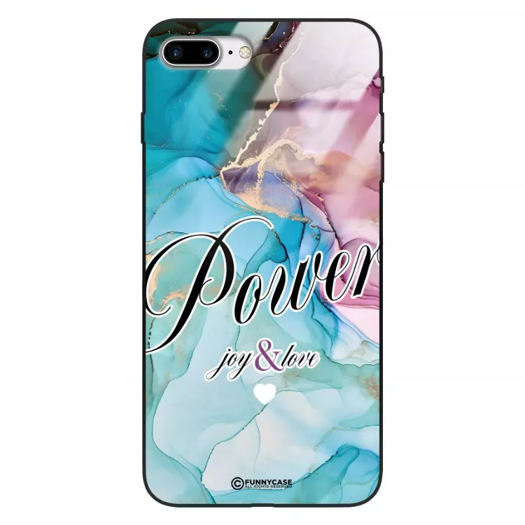 Etui Black Case Glass Marble Elegance do APPLE IPHONE 8 PLUS Marmurkowe