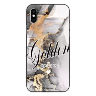 Etui Black Case Glass Marble Elegance do APPLE IPHONE X Marmurkowe