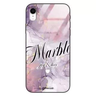 Etui Black Case Glass Marble Elegance do APPLE IPHONE XR Marmurkowe