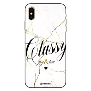 Etui Black Case Glass Marble Elegance do APPLE IPHONE XS MAX Marmurkowe