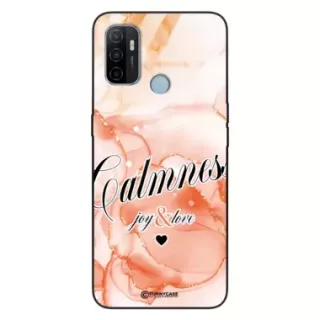 Etui Black Case Glass Marble Elegance do OPPO A53 Marmurkowe