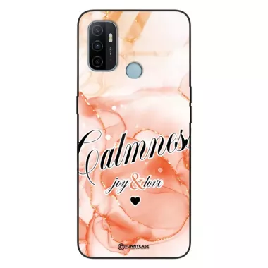 Etui Black Case Glass Marble Elegance do OPPO A53 Marmurkowe