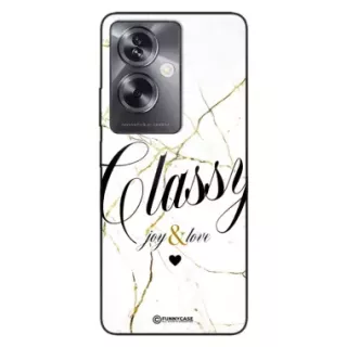 Etui Black Case Glass Marble Elegance do OPPO A79 5G Marmurkowe
