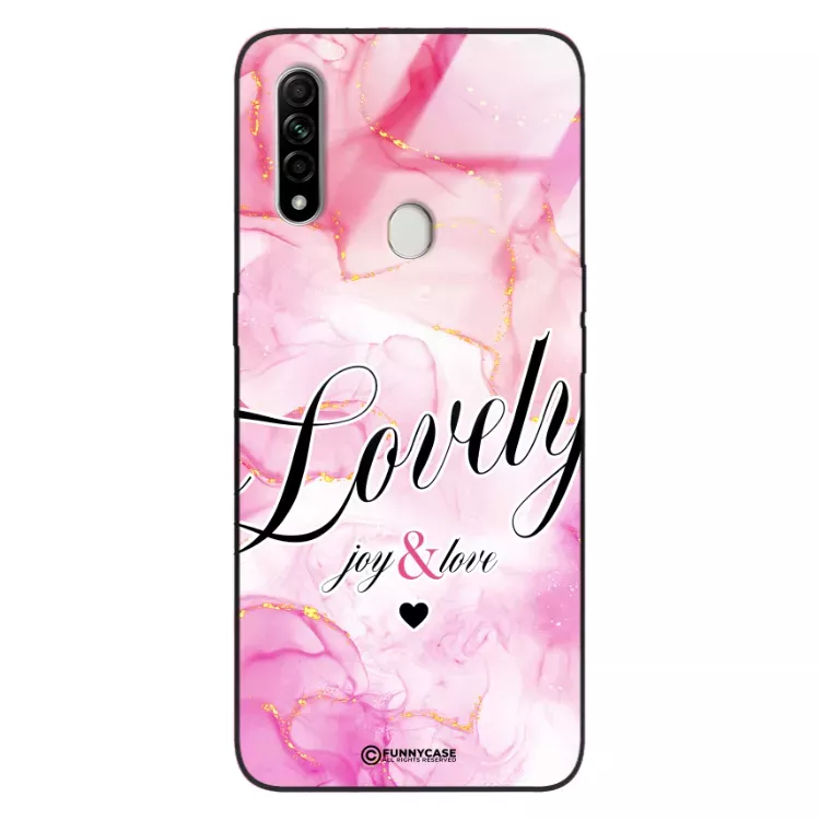 Etui Black Case Glass Marble Elegance do OPPO A31 2020  Marmurkowe