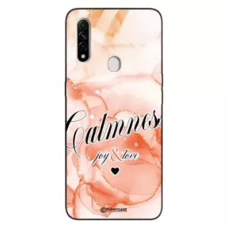 Etui Black Case Glass Marble Elegance do OPPO A8 2020  Marmurkowe