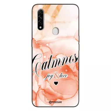 Etui Black Case Glass Marble Elegance do OPPO A8 2020  Marmurkowe