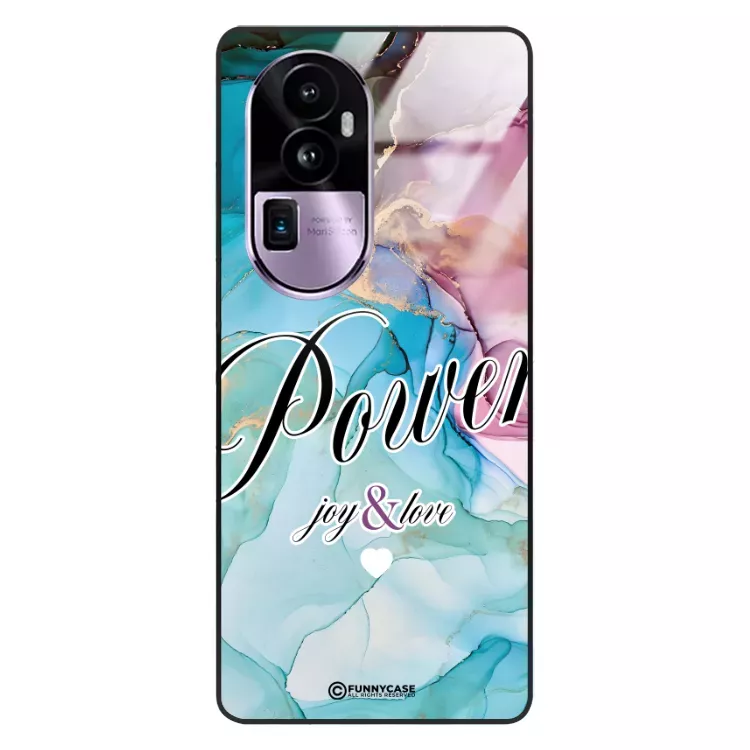 Etui Black Case Glass Marble Elegance do OPPO RENO 10 PRO PLUS Marmurkowe