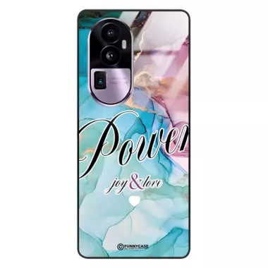 Etui Black Case Glass Marble Elegance do OPPO RENO 10 PRO PLUS Marmurkowe