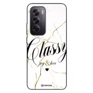 Etui Black Case Glass Marble Elegance do OPPO RENO 12 PRO 5G Marmurkowe
