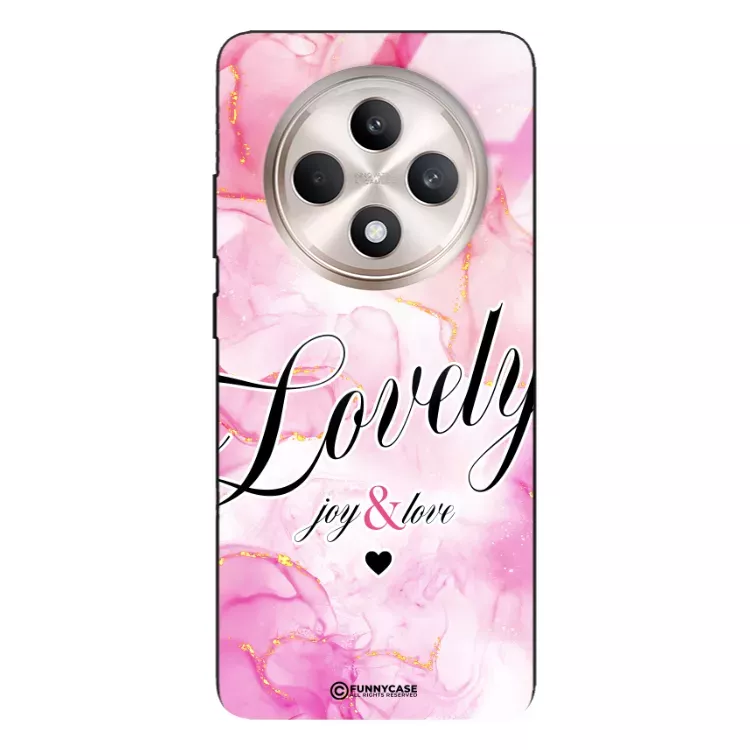 Etui Black Case Glass Marble Elegance do OPPO RENO 12F 5G Marmurkowe