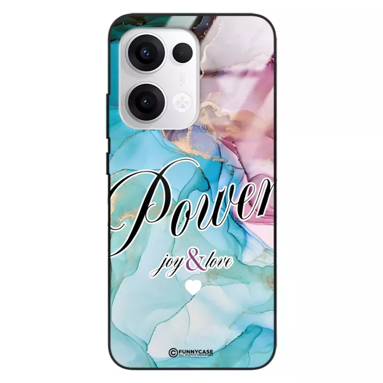 Etui Black Case Glass Marble Elegance do OPPO RENO 13 5G Marmurkowe