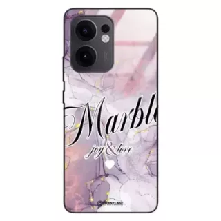 Etui Black Case Glass Marble Elegance do OPPO RENO 13F 5G Marmurkowe