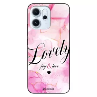 Etui Black Case Glass Marble Elegance do OPPO RENO 14F Marmurkowe