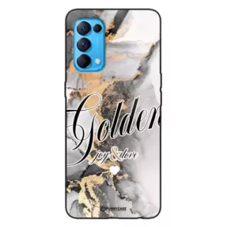 Etui Black Case Glass Marble Elegance do OPPO RENO 5 Marmurkowe