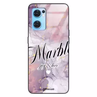Etui Black Case Glass Marble Elegance do OPPO RENO 7 SE 5G Marmurkowe