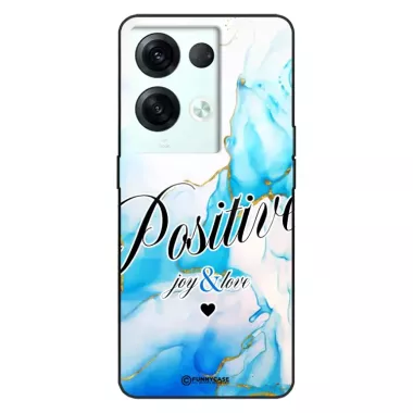 Etui Black Case Glass Marble Elegance do OPPO RENO 8 5G Marmurkowe