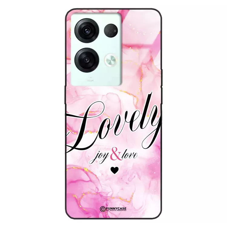 Etui Black Case Glass Marble Elegance do OPPO RENO 8 PRO Marmurkowe